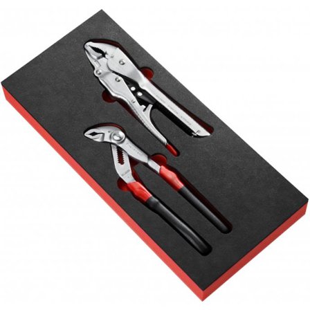 Facom MODM.PR12 Tång 2 st. justerbara tänger, skummodul, Handverktyg