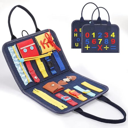 Aktivitetsbrett Montessori Leketøy for Barn 1-3 År Gamle