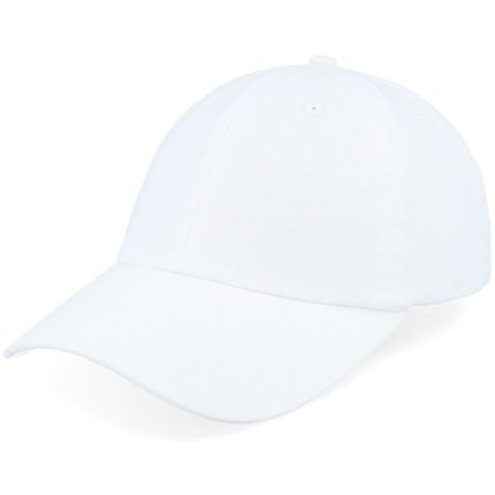 Equip - Vit unconstructed Keps - Stone Washed White Dad Cap @ Hatstore