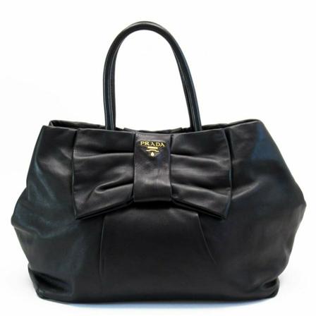 Prada Vintage, Pre-owned Tote Bag Zwart, Dames, Maat:ONE Size,leer