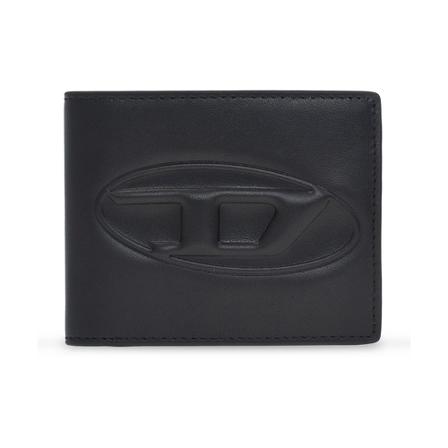 Diesel Hiresh S folding wallet , Zwart , Heren , Maat: ONE Size Portefeuilles