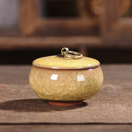 Kjæledyrurne for aske Katt Mini Pet Memorial Stone Keramikk Urne for katteaske Dyrebegravelsesurne Menneskelig kremering Kaniner Kjæledyrsprodukter