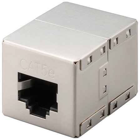 RJ45-modulär koppling, CAT 5e, metallhölje