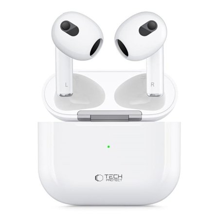 Tech-Protect TWS In-Ear Hörlurar Trådlös Ultraboost Core - Vit