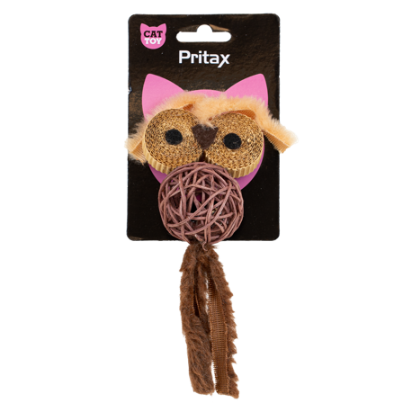 Pritax - Katteleke Natural Luca, 16x7x5cm, Brun - Katt - Katteleker & viftepinner - Kattemynte & catnipleker - ZOO.no