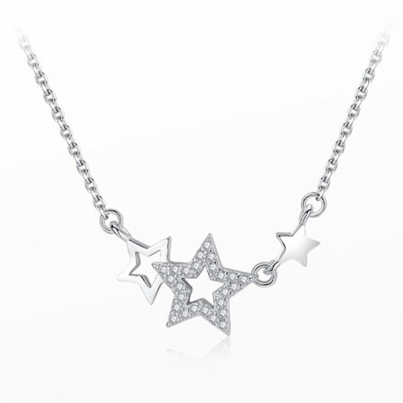 Jae Star Krystallanheng Halskjede for Kvinner