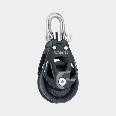Harken 80mm Aluminum Element Block - Swivel (6290)