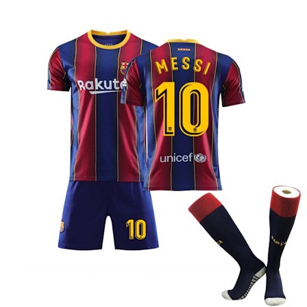 Fotbollssats Fotbollströja Träningsset21/22 Messi Barcelona No.10 vY.x
