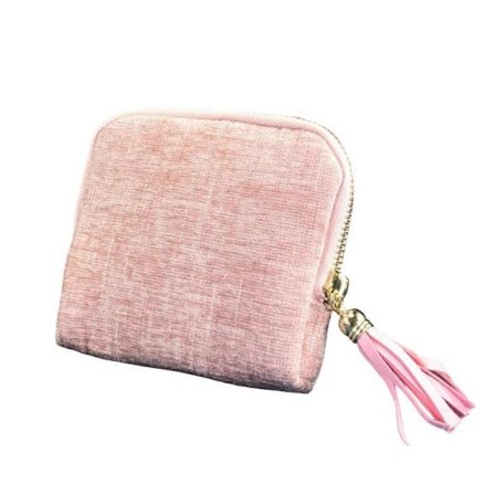 Fukttålig Smyckesorganisatör Väska Med Tofsar Flera Lager Halsband Armband Förvaringsbehållare för Kvinnor Ljusblå[HK]