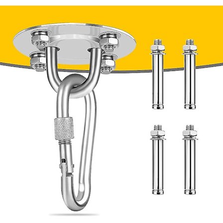Takkrok, Rustfritt Stål Punchesekk Takbrakett Opp Til 400kg, Tung