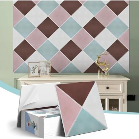 12-pakning 3D Akustikkpaneler, Lydisolerende Veggpaneler Selvklebende for Studio & Hjem, 30x30cm_OF