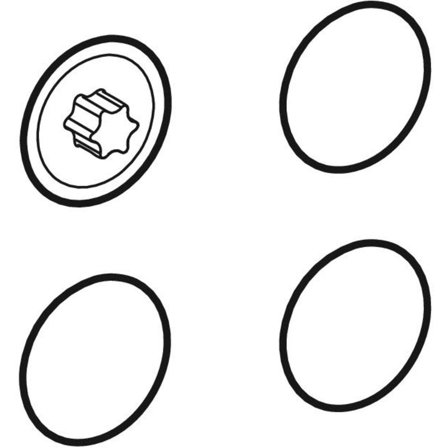 Ifö 245.448.00.1 Täckplugg för WC med skruvhål, Badrum