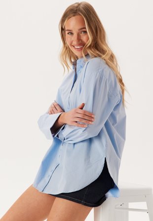 VILA-Vimarlene L/S LOOSE SHIRT/LN L-36