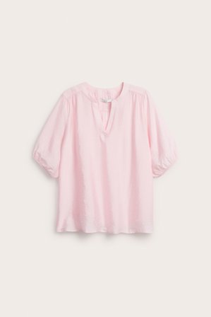 Kappahl | Blus med v-ringning | Ljusrosa