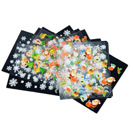 6 arkkia joulukoristeita itseliimautuvat kynsikoristeet