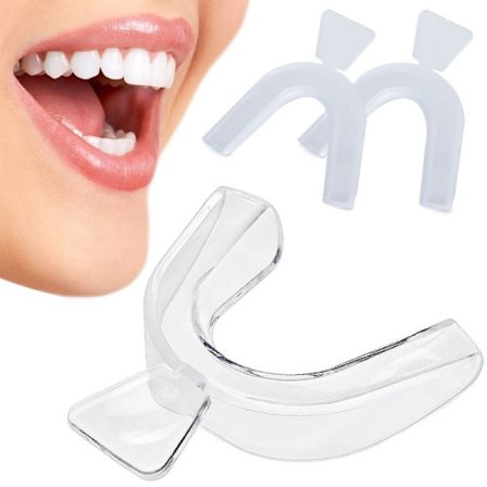 2 stk. Dental Splint / Bideskinne - Formbar Multifunktionel Termoplastisk Mundbakke til at Forebygge Tandslibning om Natten