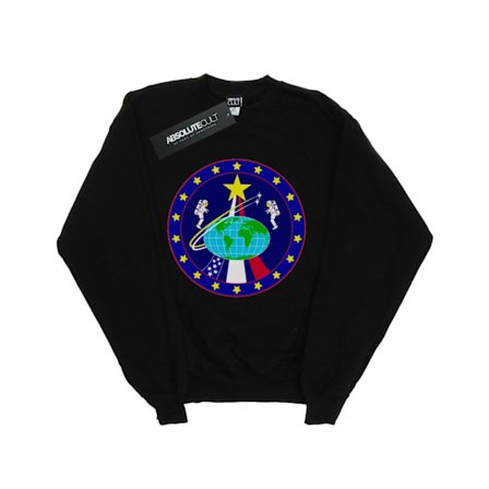 NASA Boys Classic Globe Astronauts Sweatshirt 12-13 år Svart