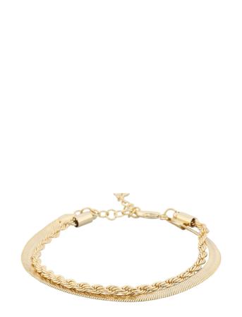 Nicki Double Brace Plain G Accessories Jewellery Bracelets Chain Bracelets Gull SNÖ Of Sweden