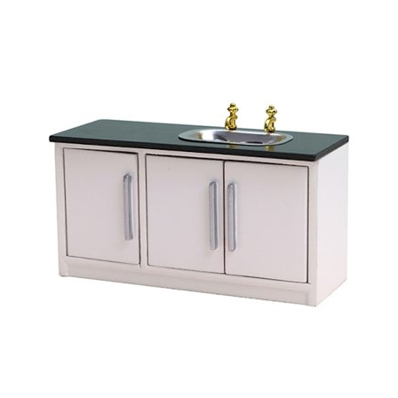 1:12 Miniatyyri Talo Kalusteet Keittiökaappi Pesuallas Uuni Puinen Kaappi Käsintehty Nukkitalo Tarvikkeet Koristelu