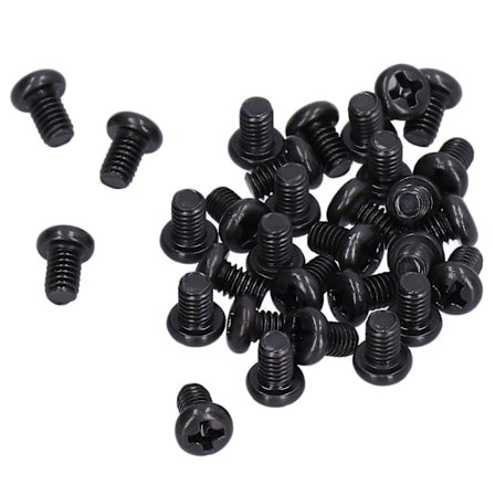 50 kpl M4x6 DIN 7985 teräspannukantaruuveja, musta sinkitty