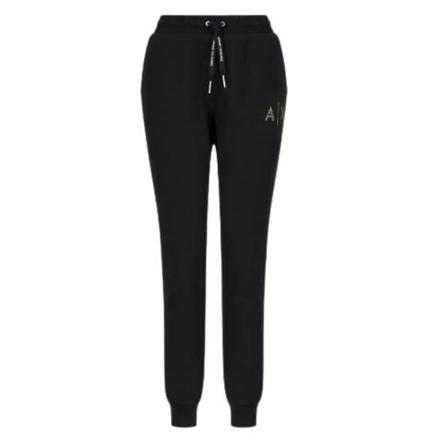 Armani Exchange, Sweatpants Czarny, Kobieta, Rozmiar: M