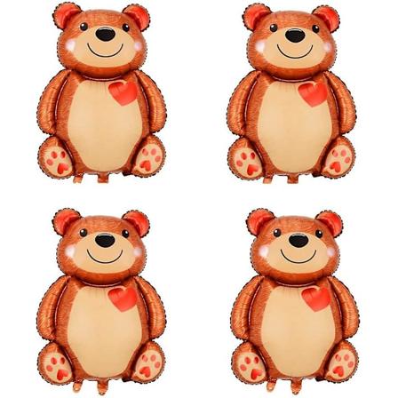 3 st Björnballonger Teddybjörn Kärlek Ballon 35 tum För Bröllop Baby Shower Födelsedag Alla hjärtans dag Festtillbehör 3 st Stor Björnballon