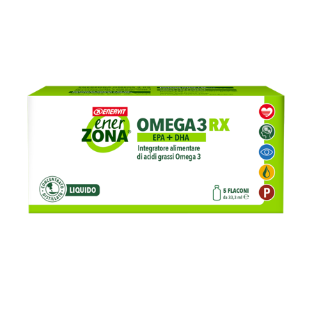 Enerzona Omega 3 RX Liquido 5 Flaconi - Integratore Premium