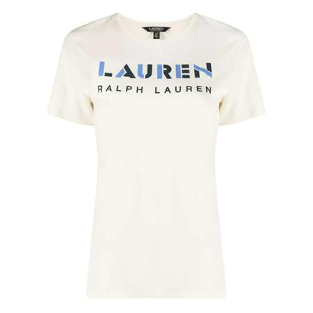 Ralph Lauren Short sleeve t-shirt , Beige , Dames , Maat: L