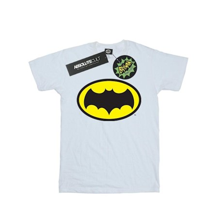 DC Comics herr Batman TV-serie logotyp T-shirt 3XL vit