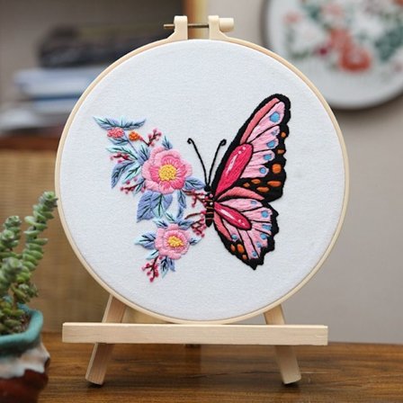 DIY Butterfly Patterns Handbroderi C C