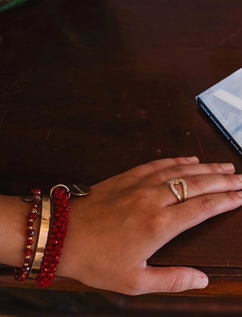 By Jolima Palermo Bangle - Gold - ONE SIZE