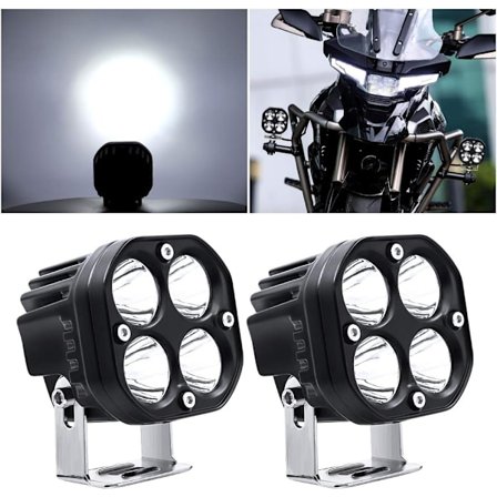 LED-arbetslampa 12V, 40W motorcykel LED-tilläggsljus strålkastare dimljus 24V 12000Lm LED-strålkastare terrängtilläggsljus 2st