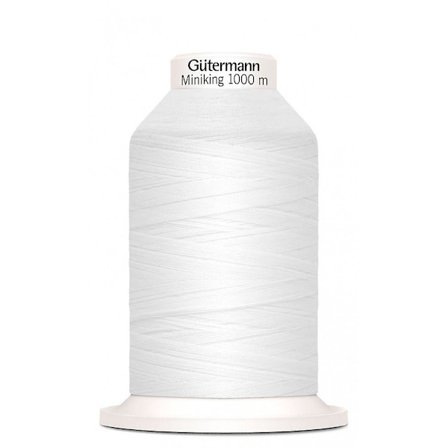 Gütermann Miniking Overlocker Tråd 1000m 800 Hvid - stk.