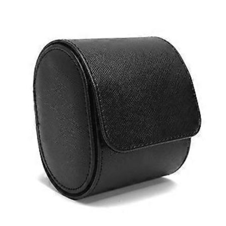 Urkasse PU Læder Ur Rulle Organizer til Ur Smykke Opbevaring Aftagelig Anti-Skrid Pude Sort & Brun 1 S Sort