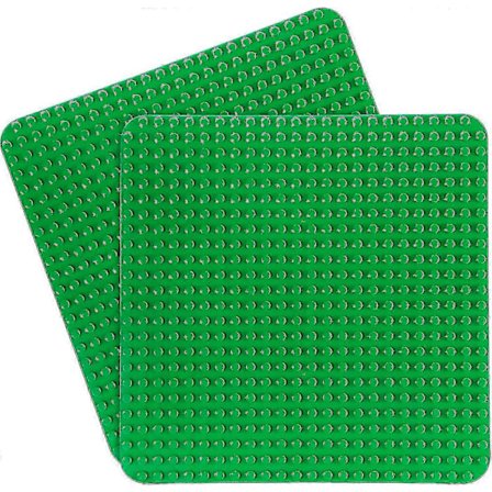 38x38 Byggeplade - 2 Store Byggeplader Duplo Byggeplade Kompatibel Med Alle Mærker Til Montering Og Visning Af Byggeplader Edition 0729