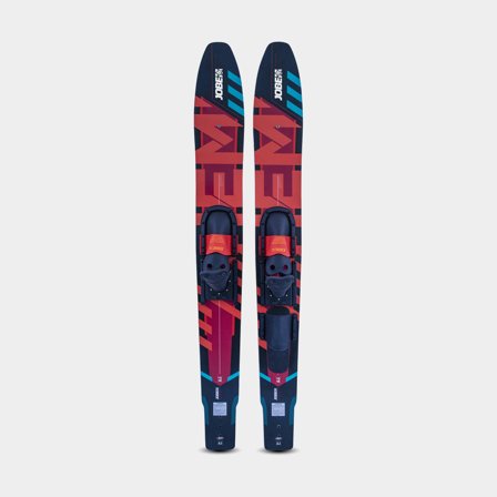 Sci nautici JOBE Hemi 59" Combo Skis, 150 cm, blu/rosso + attacchi, adatti per sciatori fino a 55 kg