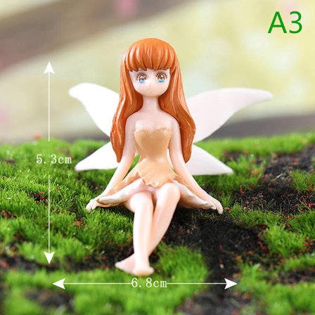 Mikro landskap trädgård prydnader Flower Fairy Cake Skrivbord Decorat
