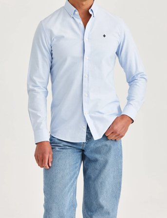 Morris Oxford Button Down Shirt - Blue - XL