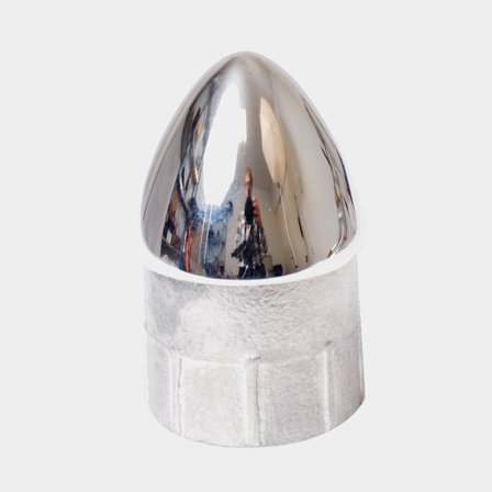 Ändavslut RF stål till 25mm ledstångsrör