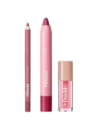DASHL Juicy Lip Trio Kit Presentaskar & set Unisex Rosa 3,9ml 2,4g