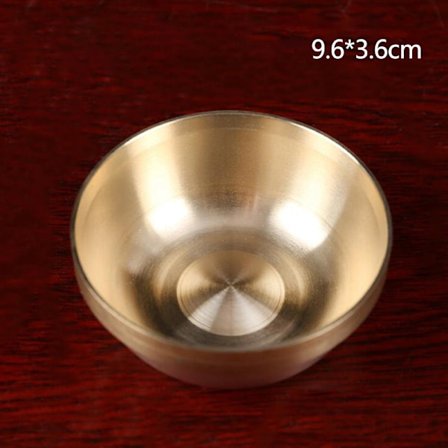 Koppar tibetansk skål Buddha-lärjungar för att ge vatten Meditation
