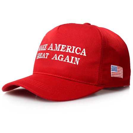 Nye solhatter for menn og kvinner gjør Amerika stort igjen Amerikanske baseballcaps rød L (58-60cm)