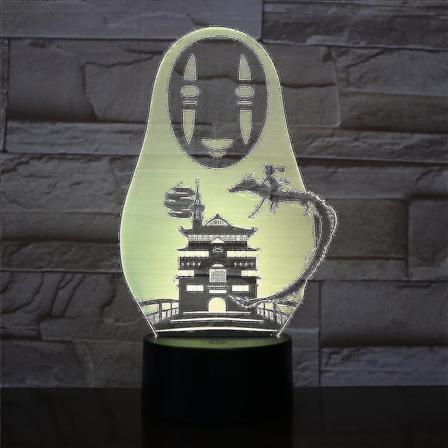 No Face Man USB 3d Anime Night Light Atmosphere Led Bordslampa