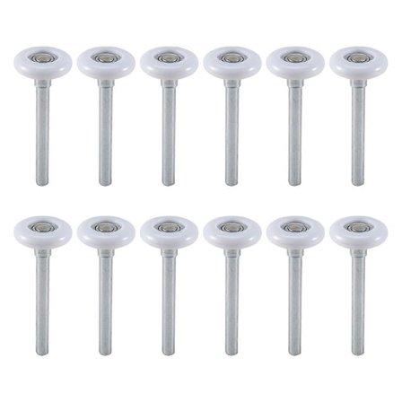 12-pak 2 tommer garageportsruller, 6200ZZ leje nylon garageportsrulle, til bolig og erhverv