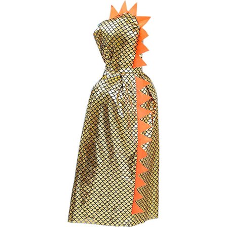 Dinosaur Kostyme Grønn Drape Kappe Halloween Klesdrakt 3-8 År Gammel