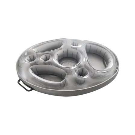 Uppblåsbar Flytande Rad Simbassäng Flytande Mat Ölbricka Simbassäng Luftkudde Vatten Mat Dryckhållare