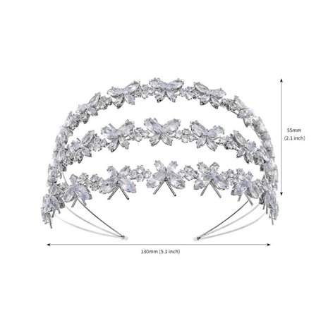 Butterfly hårbånd Rhinestone pandebånd 3 3