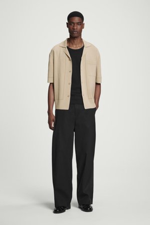 COS Homme Débardeur Slim En Coton Côtelé in Noir