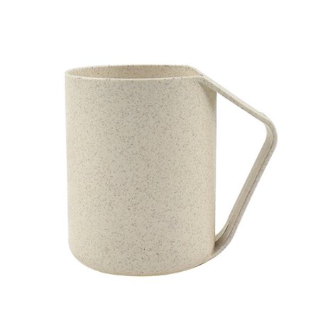 Sæt med 1 4 farver Miljøvenlig sund hvedestrå biologisk nedbrydelig plastik kop