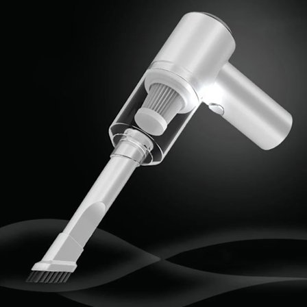 Håndholdt ledningsfri genopladelig støvsuger, 3-i-1 trykluftkapsel elektrisk luftduster og støvsuger, med superkraftig sugeevne.